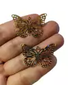 BORBOLETA METAL VAZADA 4CM - 10 UNIDADES