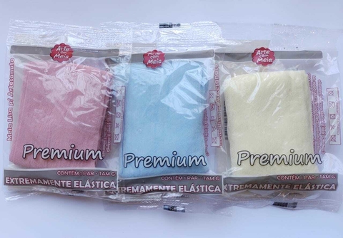 MEIA DE SEDA ARTE COM MEIA LINHA PREMIUM CORES 6 - CONTÉM 1 PAR TAM G