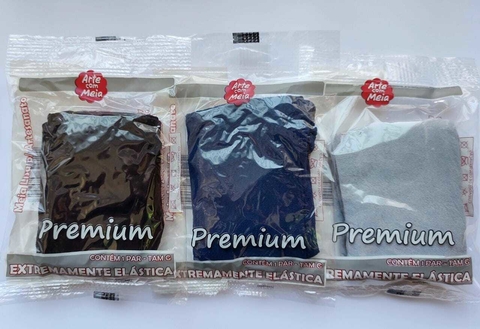 MEIA DE SEDA ARTE COM MEIA LINHA PREMIUM CORES 7 - CONTÉM 1 PAR TAM G