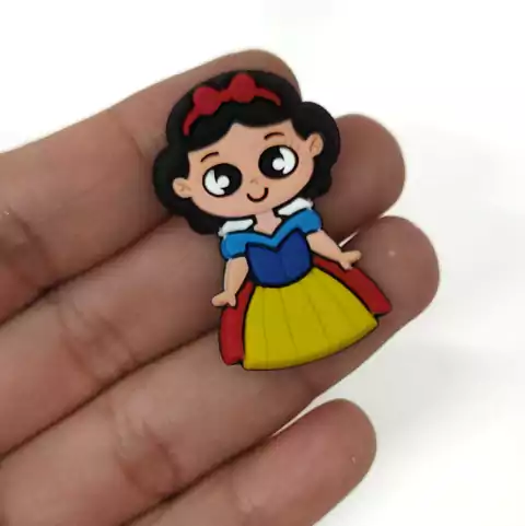 APLIQUE EMBORRACHADO BRANCA DE NEVE - 2 UNIDADES