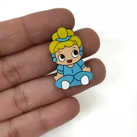 APLIQUE EMBORRACHADO CINDERELA BABY - 2 UNIDADES