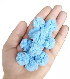 POMPOM MALHA 2,5 CM - PACOTE COR ÚNICA ( 6 UNNIDADES ) - loja online