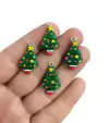 PINGENTE ARVORE DE NATAL 2,5 CM - 2 UNIDADES