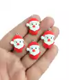 PINGENTE PAPAI NOEL NATAL 2,5 CM - 2 UNIDADES