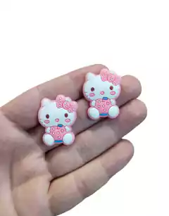 APLIQUE EMBORRACHADO HELLO KITTY MAÇA - 2 UNIDADE