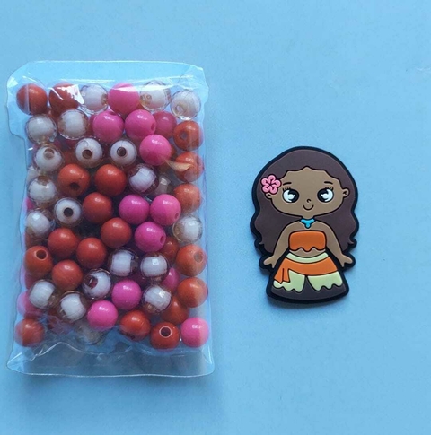MIX DE PÉROLAS MOANA + APLIQUE MOANA CORPO + FIO DE SEDA