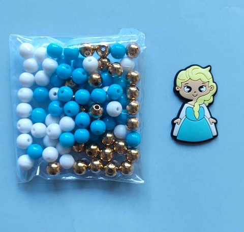 MIX DE PÉROLAS ELSA + APLIQUE ELSA CORPO + FIO DE SEDA