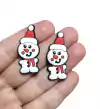 APLIQUE EMBORRACHADO NATAL BONECO DE NEVE COM GORRO - 2 UNIDADES