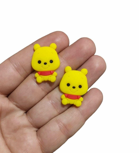 APLIQUE EMBORRACHADO URSINHO POOH BABY - 2 UNIDADES