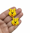 APLIQUE EMBORRACHADO URSINHO POOH ROSTO - 2 UNIDADES