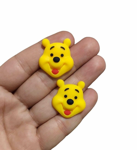 APLIQUE EMBORRACHADO URSINHO POOH ROSTO - 2 UNIDADES