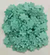 APLIQUE FLORZINHA PRENSADA TECIDO VERDE TIFFANY - 50 UNIDADES