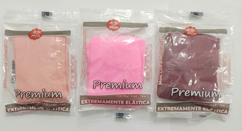 MEIA DE SEDA ARTE COM MEIA LINHA PREMIUM CORES 9 - CONTÉM 1 PAR TAM G