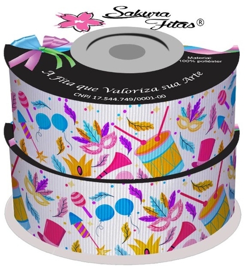 FITA ESTAMPADA SAKURA CARNAVAL - METRO