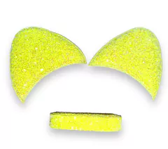 APLIQUE ORELHA NEON COM TIRA PARA ENCAPAR- PARZINHO