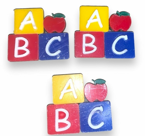 APLIQUE ACRILICO ABC- 1 unidade