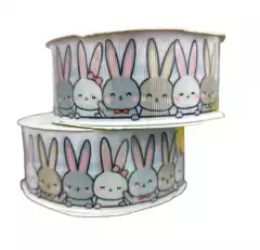 FITA ESTAMPADA PRINCESS COELHINHOS CUTE - METRO