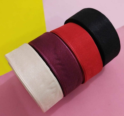 KIT DE FITA ORGANZA BRILHO SANDING TONS INVERNO - 8 METROS (2 DE CADA COR)