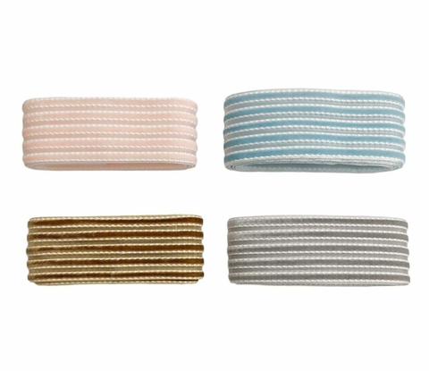 FITA DE VELUDO YAMA STRIPE 38MM E 10MM - METRO