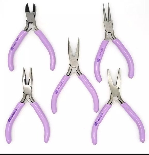 KIT DE ALICATES PRINCESS PARA ARTESANATO - 5 PEÇAS