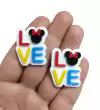APLIQUE ACRÍLICO LOVE MINNIE MOUSE - 2 UNIDADES