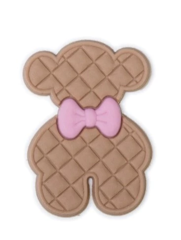 APLIQUE EMBORRACHADO URSINHO GRAVATINHA ROSA - 2 UNIDADES