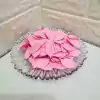 FOLHA PRENSADA TECIDO ROSA BEBE - PACOTE COM 20UNID