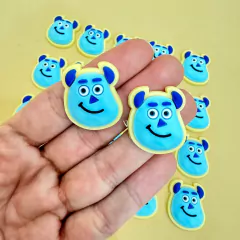 APLIQUE EMBORRACHADO ROSTO JAMES P. SULLIVAN MONSTROS S.A. - 2 UNIDADES