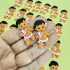 APLIQUE EMBORRACHADO MOANA BABY FLOR NO CABELO - 2 UNIDADES