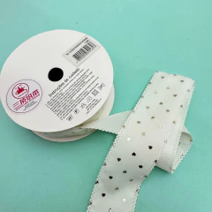 FITA SANDING TRABALHADA COM CORAÇÕES DOURADOS - METRO - comprar online