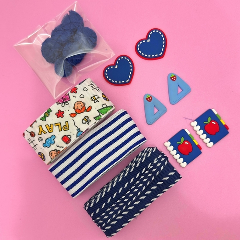 KIT PRÁTICO ESCOLAR AZUL MARINHO - MINI BOX - comprar online