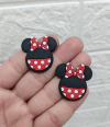 APLIQUE EMBORRACHADO MINNIE ROSTO COM POÁ - 2 UNIDADES - comprar online