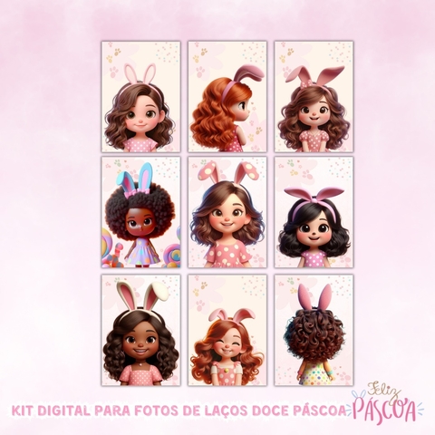 ARTES DIGITAIS MENINAS LAÇO DOCE PÁSCOA - (PRODUTO DIGITAL) - comprar online