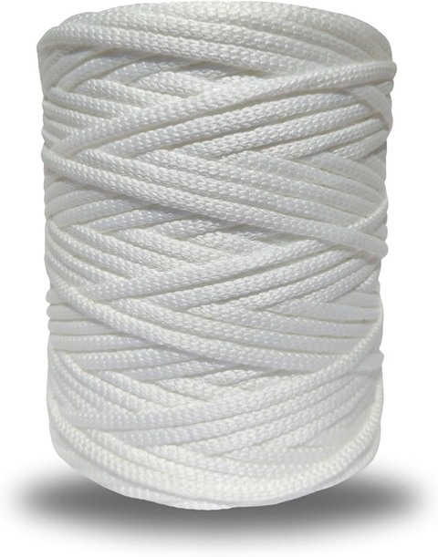 CORDÃO TRANÇADO BRANCO PARA ALÇA DE SACOLA - 5 METROS - comprar online