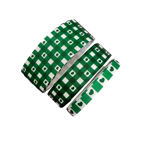 KIT XADREZ CORAÇÕES VERDE - 3 TAMANHOS COM 2M CADA - comprar online