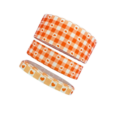 KIT XADREZ CORAÇÕES LARANJA - 3 TAMANHOS COM 2M CADA - comprar online