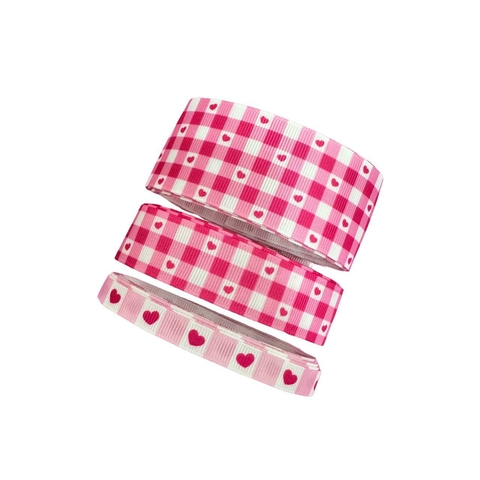 KIT XADREZ CORAÇÕES ROSA CHICLETE - 3 TAMANHOS COM 2M CADA - comprar online