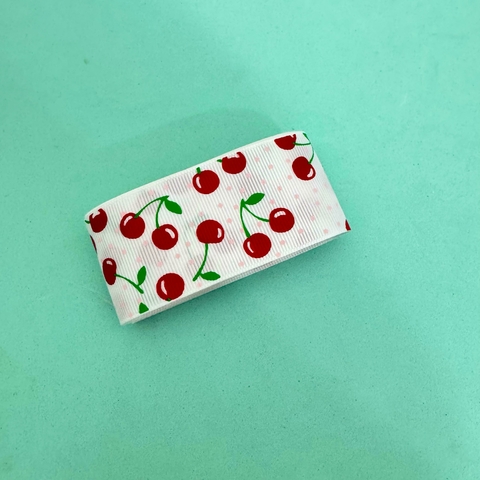 FITA CEREJINHA COM DETALHES PINTADOS - 2 METROS