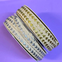 FITA GALÃO 10MM IMPORTADA CORAÇÃO- 2 METROS - Fitas da Teresa | Materiais para Laceiras - Apliques para Laços - Miçangas