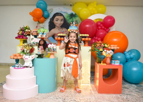 Fantasia Infantil Vestido Moana