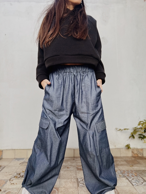 Pantalon Roma Cargo denim