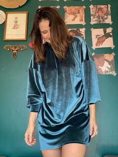 Vestido Veludo Esmeralda - comprar online
