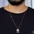 CORRENTE CARTI (2MM) & PINGENTE QUADRADO PERSONALIZAVEL (MINI) - BANHADO EM OURO 18K na internet