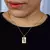 CORRENTE CARTI (2MM) & PINGENTE QUADRADO PERSONALIZAVEL (MINI) - BANHADO EM OURO 18K - loja online