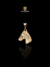 PINGENTE CABEÇA DE CAVALO 1 (P) - 1,5G - 1,5X1,5CM - BANHDO EM OURO 18K