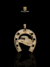 PINGENTE CHAPEU E FERRADURA (M) - 3,3G - 3X3CM - BANHADO EM OURO 18K