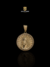 PINGENTE MEDALHA DE JESUS CRAVEJADA (P) - 9G - 3X3CM - BANHADO EM OURO 18K