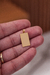 PINGENTE QUADRADO PERSONALIZAVEL (MINI) - 1,4G - 1,3X2CM - BANHADO EM OURO 18K - Import Coin Joias