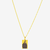 CORRENTE CARTI (2MM) & PINGENTE QUADRADO PERSONALIZAVEL (MINI) - BANHADO EM OURO 18K - comprar online