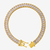 PULSEIRA RIVIERA CRAVEJADO (7MM) - 14G - BANHADA A OURO 18K - comprar online